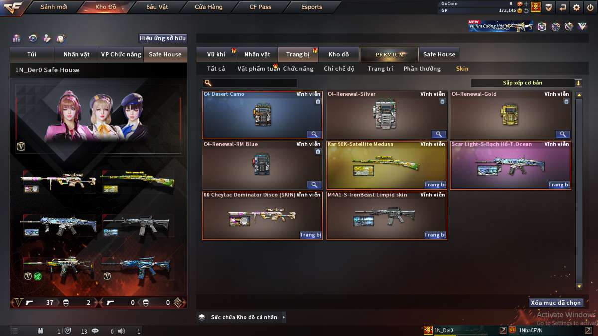 shop acc cf uy tin gia re